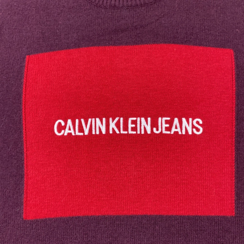 Calvin Klein Jeans Sweater Adult XL Pullover Crewneck 50% Wool Long Sleeve Men - Picture 2 of 14